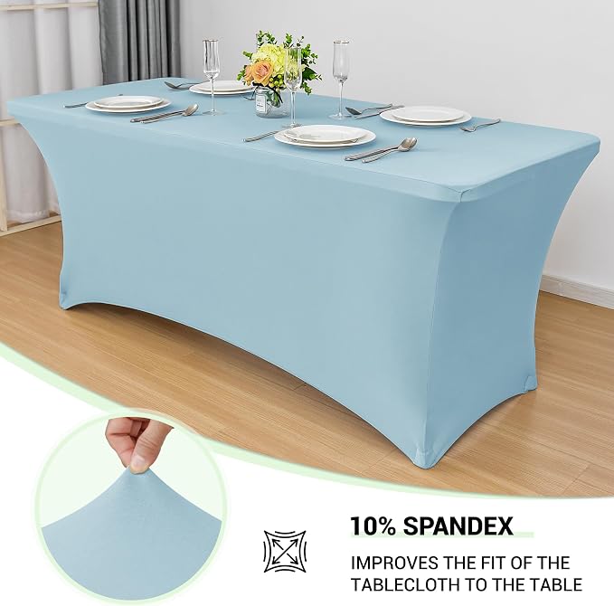 Obstal 6 Pack Spandex Stretch Table Covers - Image 2