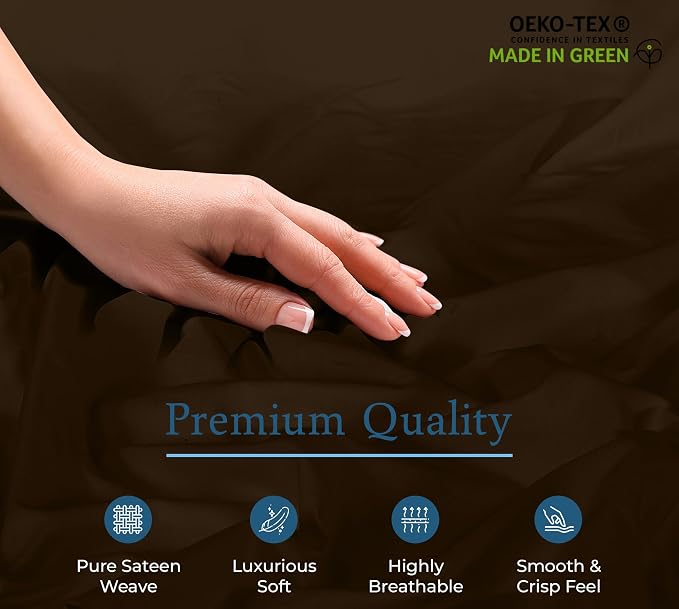 Royale Linens 400 Thread Count 100% American Grown Cotton Fitted Sheet Queen - Image 8