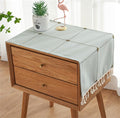 Simple Bedside Table Tassel Cover Cloth, Tablecloth Cover Towel, Suitable by Tablecloth