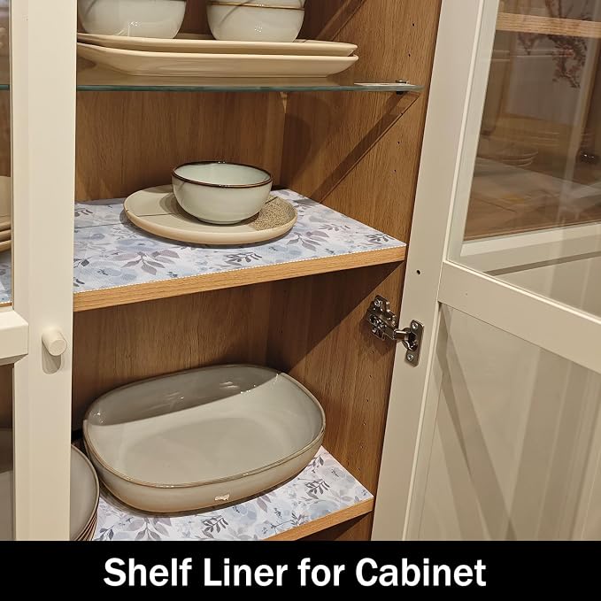 Blue Peony Shelf and Drawer Liner - Image 9