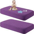 NTBAY 2 Pack Waterproof Crib Mattress Protector, Quilted 28"x52" Toddler Fitted by NTBAY