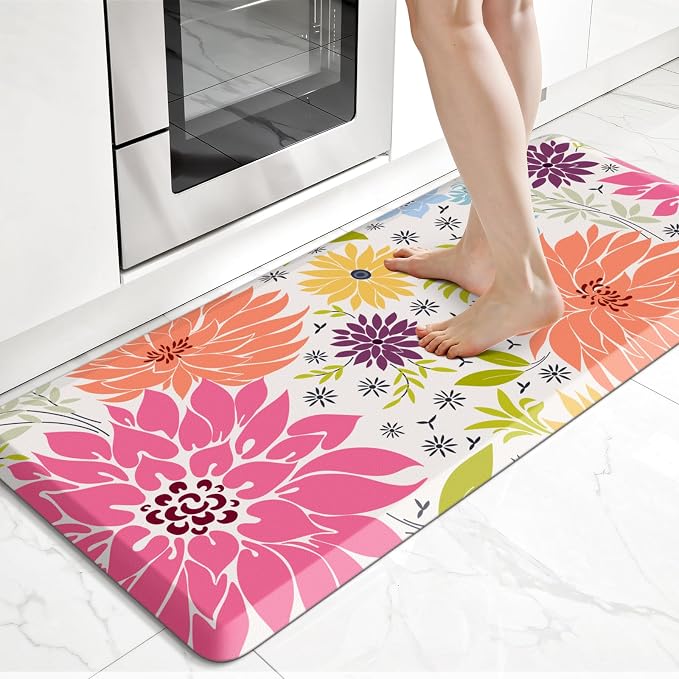 Kitchen Mats for Floor, Cushioned Rug Anti-Fatigue Mats for Kitchen Decor by Unknown