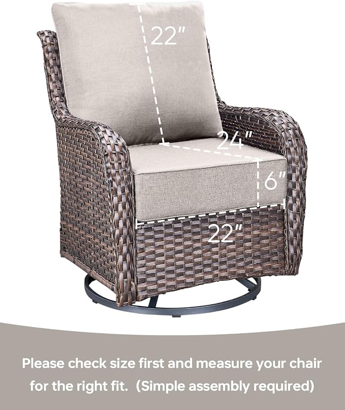 Luxury 22x24/22x25 6-Inch Outdoor Cushions - Image 3