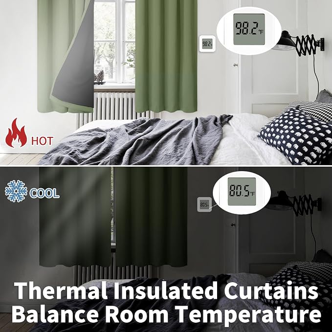 BGment Blackout Curtains for Living Room 84 Inch Length 2 Panels Set, Full Room - Image 4