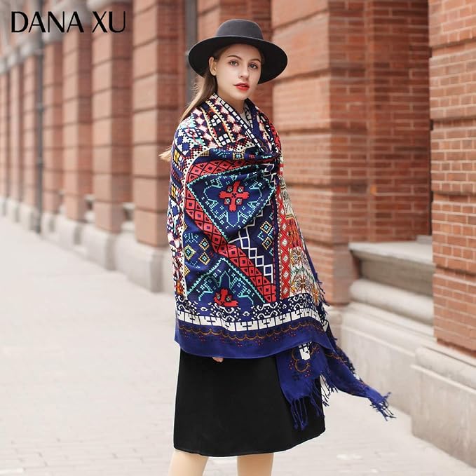 DANA XU 100% Merino Wool Pashmina Shawl - Image 7