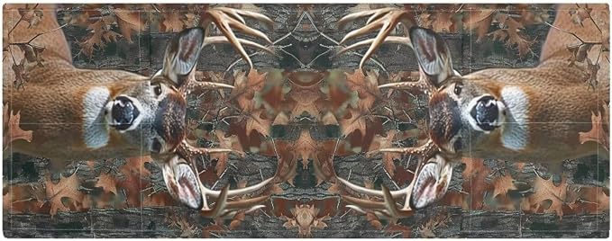 ZFRXIGN Camo Deer Microwave Oven Cover Dust Oil Proof Linen Waterproof Fabric - Image 2