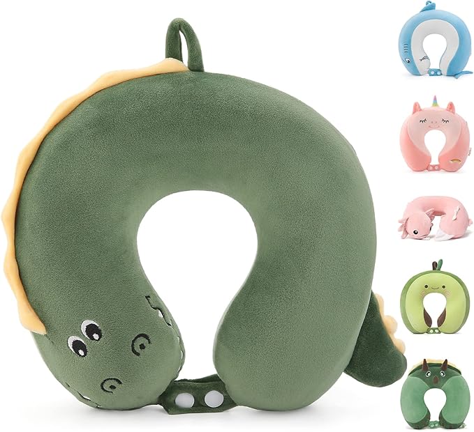 Niuniu Daddy Crocodile Kids Travel Neck Pillows by NiuniuDaddy