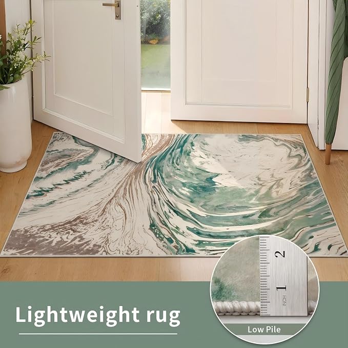 Ciicool Modern Abstract Area Rug 2x3 Washable Small Soft Entryway Rugs - Image 5