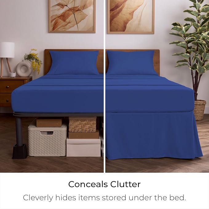 Mellanni Bed Skirt Twin Size - Image 3