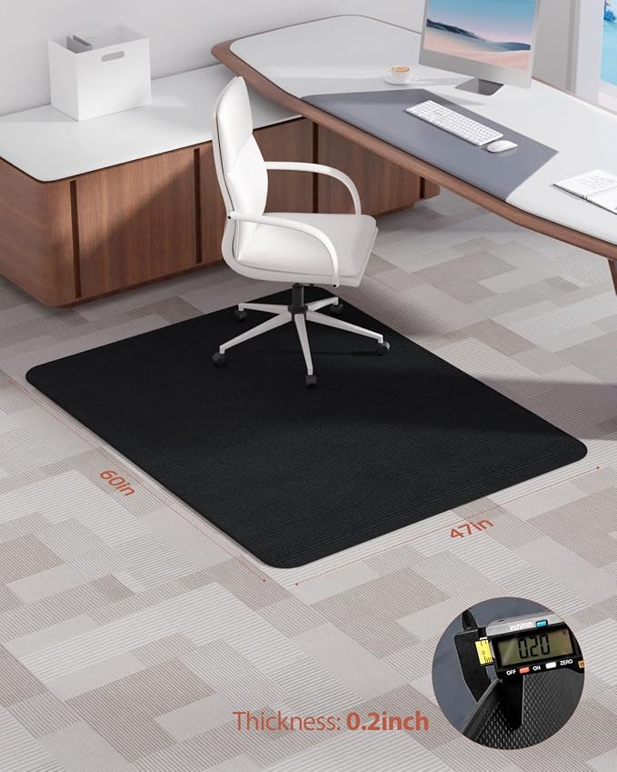 Blvornl Office Chair Mat for Hardwood Floor and Low Pile Carpet, Heavy Duty - Image 5