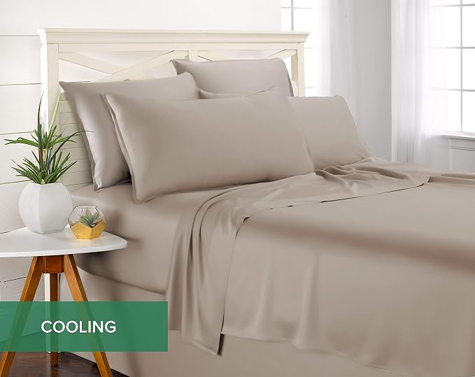 Pure Bamboo Full Sheets, Genuine 100% Organic Viscose Derived from Bamboo Bed - Image 5