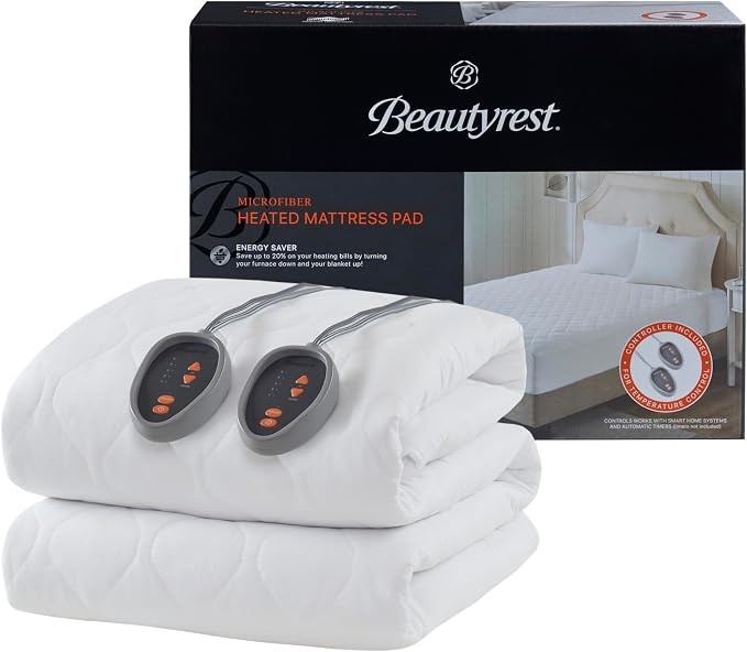 Beautyrest Cotton Blend Heated Mattress Pad Secure Comfort Technology - Image 12
