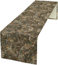 Oak Table Runner, Forest Green Camouflage Design Table Runner by Unknown