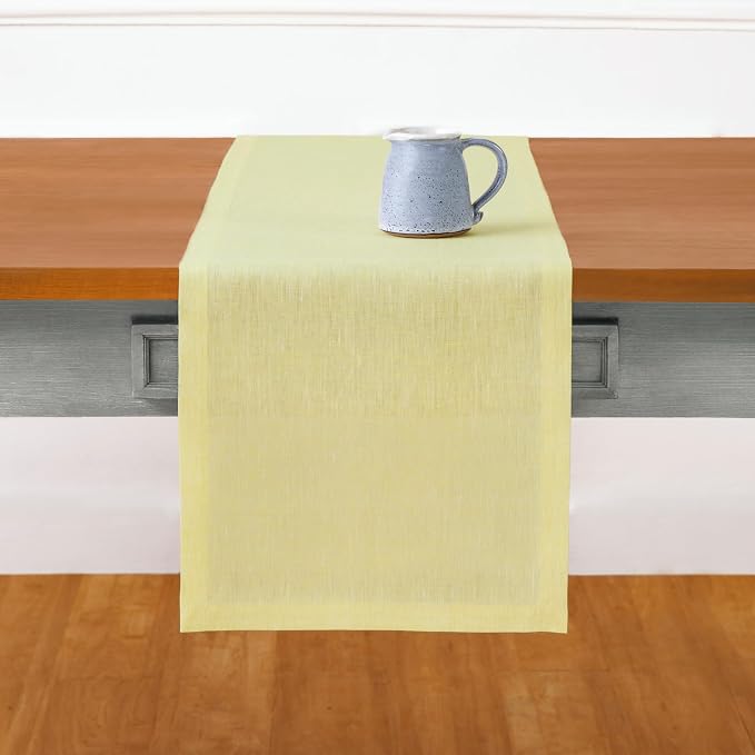Solino Home Linen Table Runner 72 Inches Long - Image 2