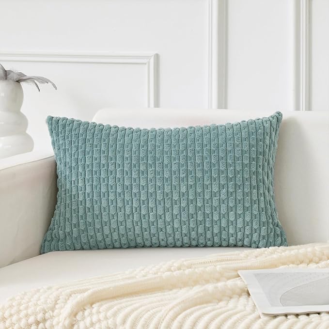 Kevin Textile 12x24 Inch Pillow Cover 1 Pack Boho Decorative Soft Striped by KevinTextile