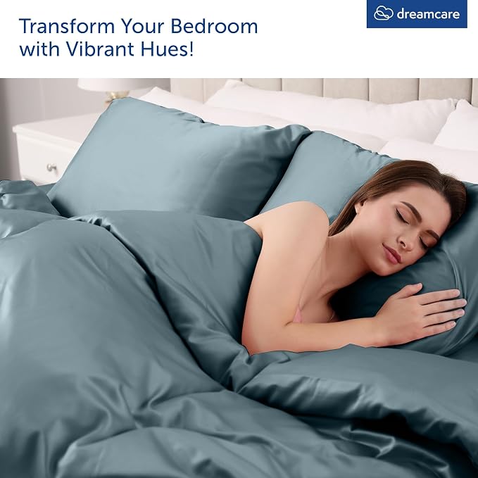 DREAMCARE King Size Sheets Set – 4 pcs Cooling Sheets – up to 21” Deep Pocket - Image 5