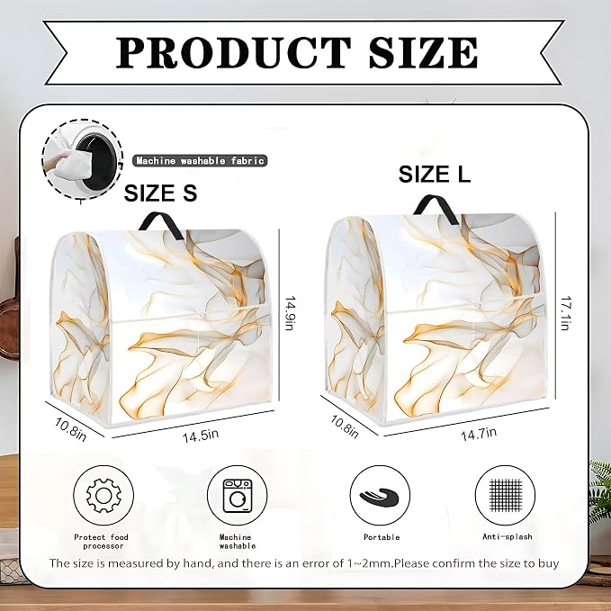 Mixer Dust Cover for 6-8 Qt Stand Mixer, Cloth Cover - Image 2