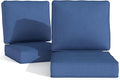 Outdoor Chair Cushions 23" x 24" x 4", Patio Deep Seat Replacement Cushions Set by Pugire