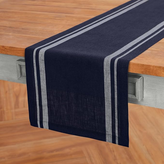 Solino Home Linen Table Runner 90 Inches Long - Image 2