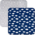 Square Playard/Playpen Fitted Sheets, 2 Pack, Ultra Soft Microfiber, Fitted by Bilobanbabybedding