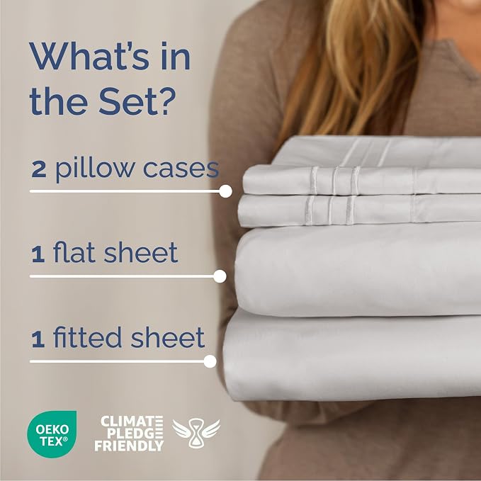 Queen Size 4 Piece Sheet Set - Image 2