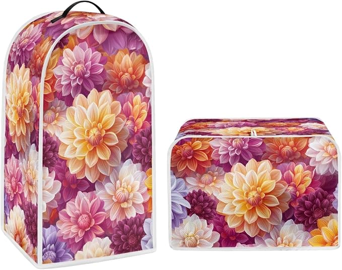 Bright Floral Blender Dust Cover Toaster Cover Boho Mandala Floral 2 Slice by Pointodoor