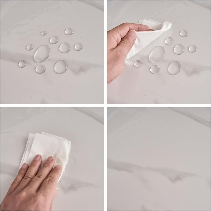 Clear Vinyl Tablecloth Protector Waterproof/Oil-Proof PVC Table Cloth - Image 6