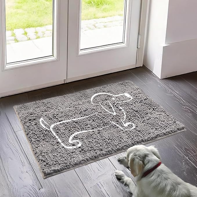 Muddy Mat® Hot Dog Door Embroidery Mat Super Absorbent Microfiber Indoor by MuddyMat%C2%AE