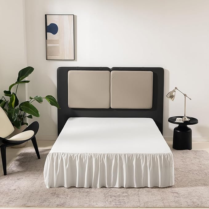 TSUTOMI Bed Skirt Queen Size Ruffled Bed Skirt by TSUTOMI