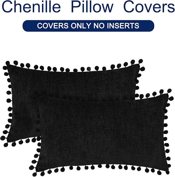 CaliTime Throw Pillow Covers Decorative 20 X 12 Inches Pack of 2 Cozy Solid - Image 6