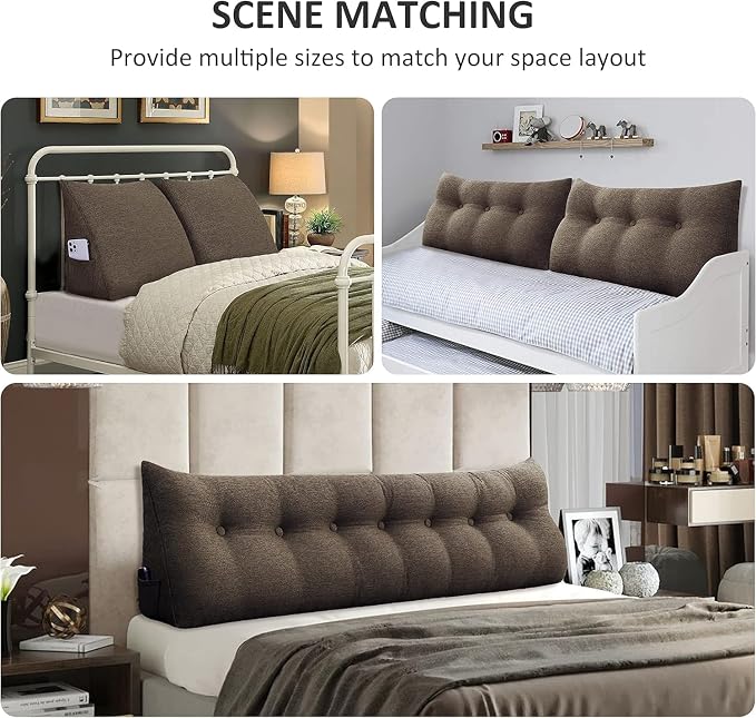 Wedge Headboard Pillow Dorm Room Reading Pillow Back Support - Image 9
