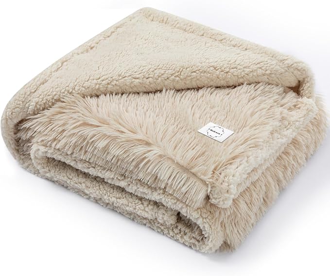 Long Faux Fur Calming Pet Blankets by Unknown