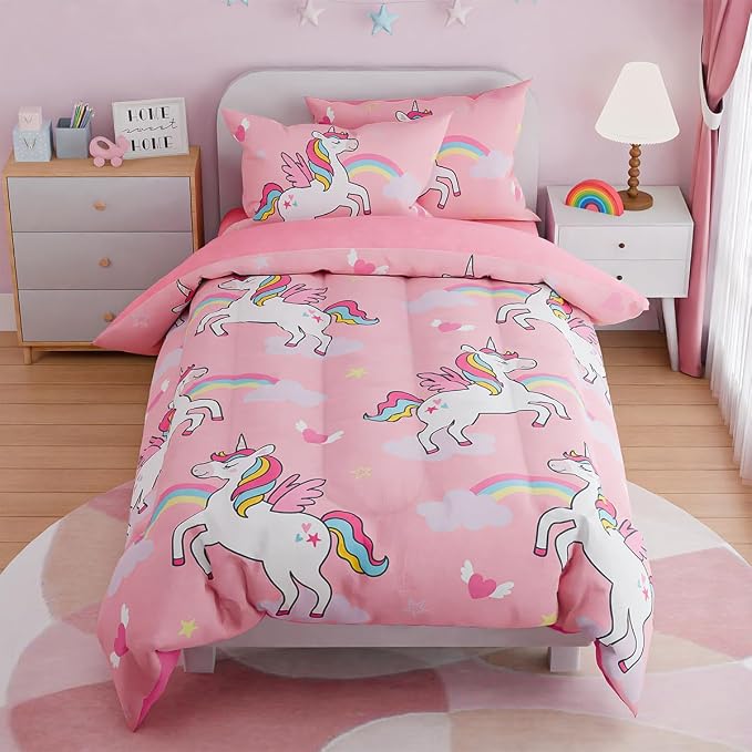 SANDJEST Unicorns Bedding Twin Set by SANDJEST