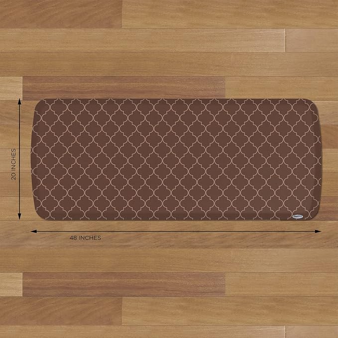 GelPro Elite Premier Anti-Fatigue Kitchen Comfort Floor Mat, Trellis Walnut - Image 6