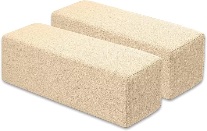 Couch Arm Rest Pillow, Linen Armrest Cushion, High Density Foam Armrest Cushion by NANGELRN