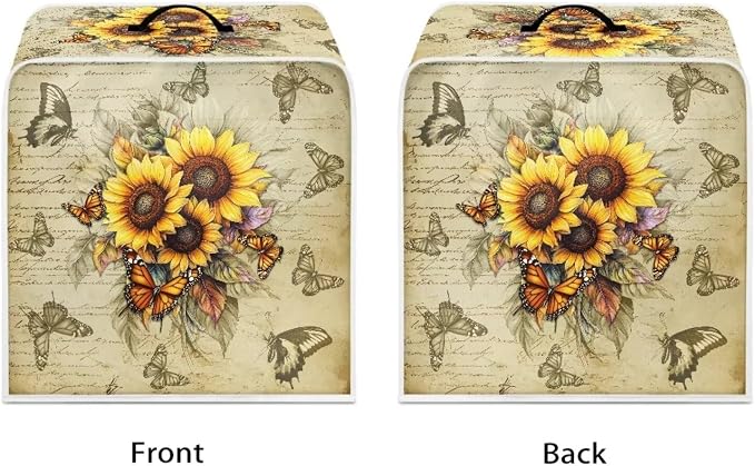 Mumeson Butterfly Sunflower Coffee Maker Cover, Universal Waterproof and - Image 7