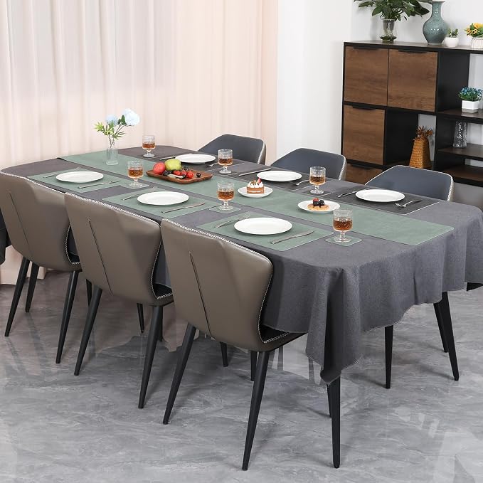 Table Runners 94 Inches Long, Dual-Sided Faux Leather Farmhouse Table Runner - Image 6