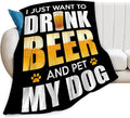 Funny Beer Throw Blanket by citari