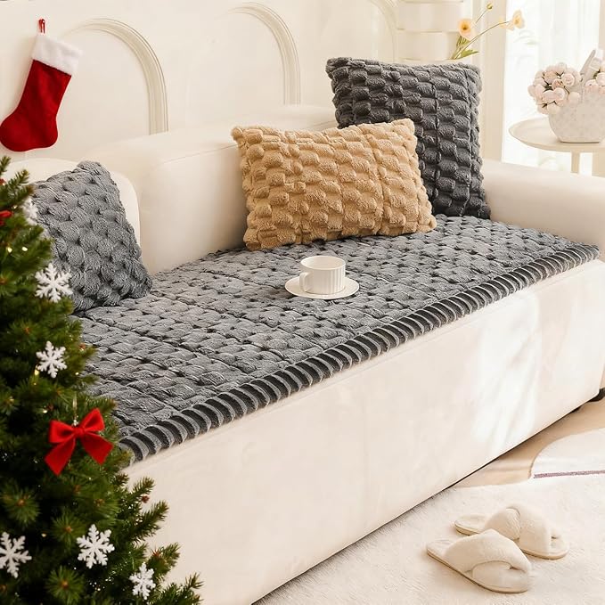 Plush Pet Sofa Covers for Dogs Washable Couch Protector for Cushion, Dog - Image 2