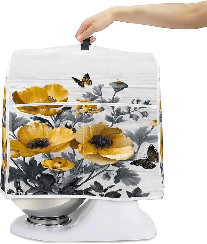 Mixer Dust Cover for 6-8 Qt Stand Mixer, Cloth Cover by BVBOX