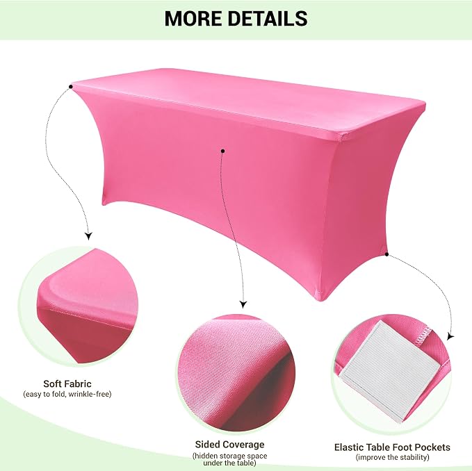 Obstal 6ft Stretch Spandex Table Cover - Image 3
