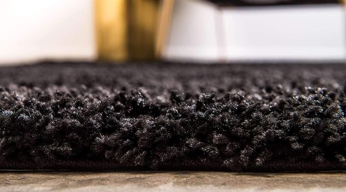 Unique Loom Solid Shag Collection Area Rug - Image 4