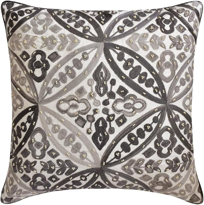 The HomeCentric King/Queen/Twin Gray Luxury Twin 53"x18" Bed Runner - Image 5