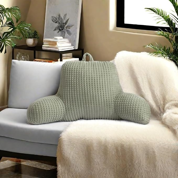 Holawakaka Reading Pillow for Bed and Sofa Couch Sitting Up, Backrest Pillows - Image 2