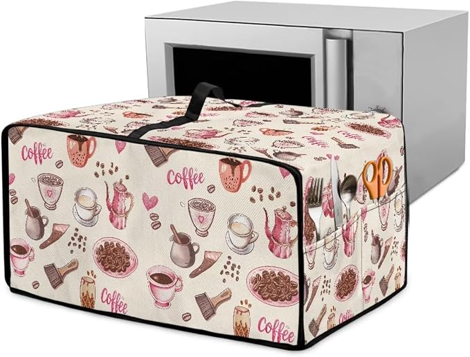 Toaster Oven Dust Cover Dustproof Stylish Convection Microwave Ovens Cover by Garucesta