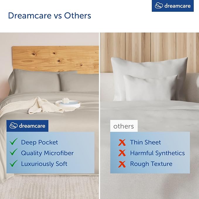 DREAMCARE Queen Size Sheets - Image 8