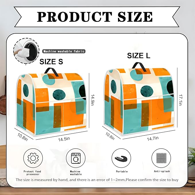 Mixer Dust Cover for 6-8 Qt Stand Mixer, Cloth Cover - Image 2