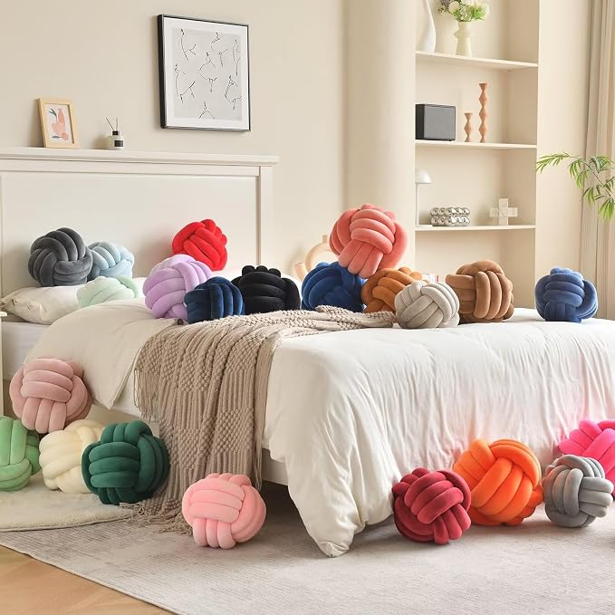 Decorative Throw Knot Pillow Ball - Image 8
