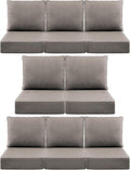 Luxury 6" Outdoor Cushions for Patio Furniture, Fade Resistant Couch Chair by Pugire