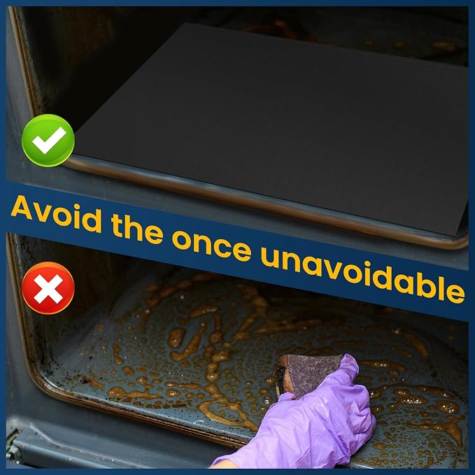 Oven Liners for Bottom of Electric Gas Oven -3Pack Large Heavy Duty Oven - Image 6